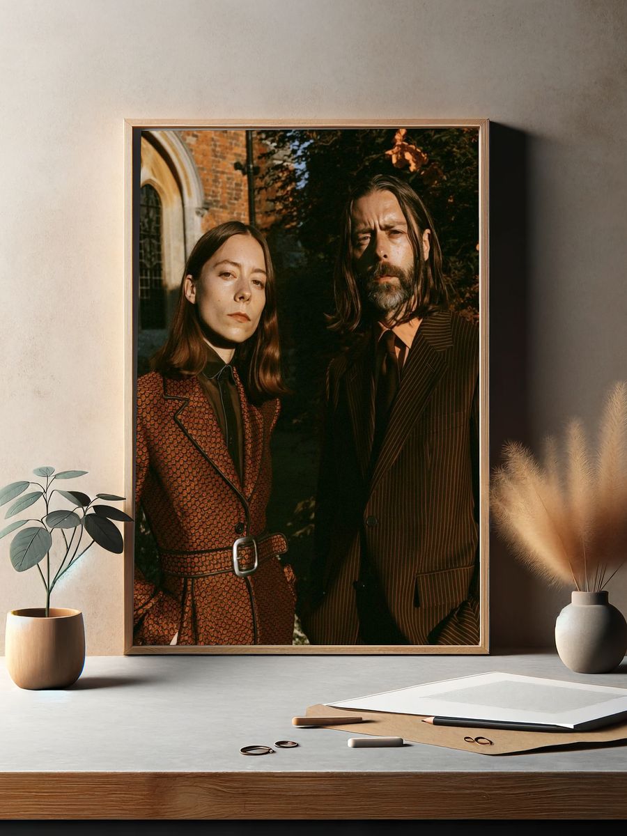 Moody Fashion Portrait Poster. — room view 2