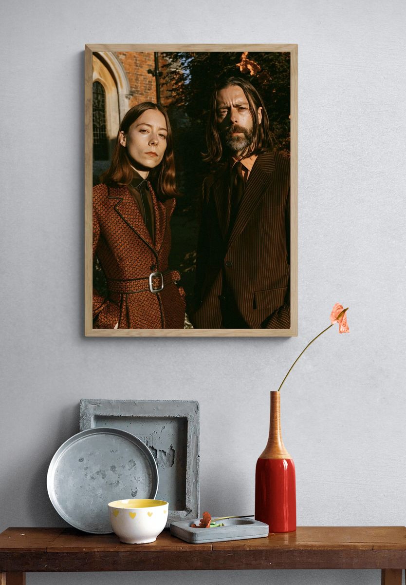 Moody Fashion Portrait Poster. — room view 3
