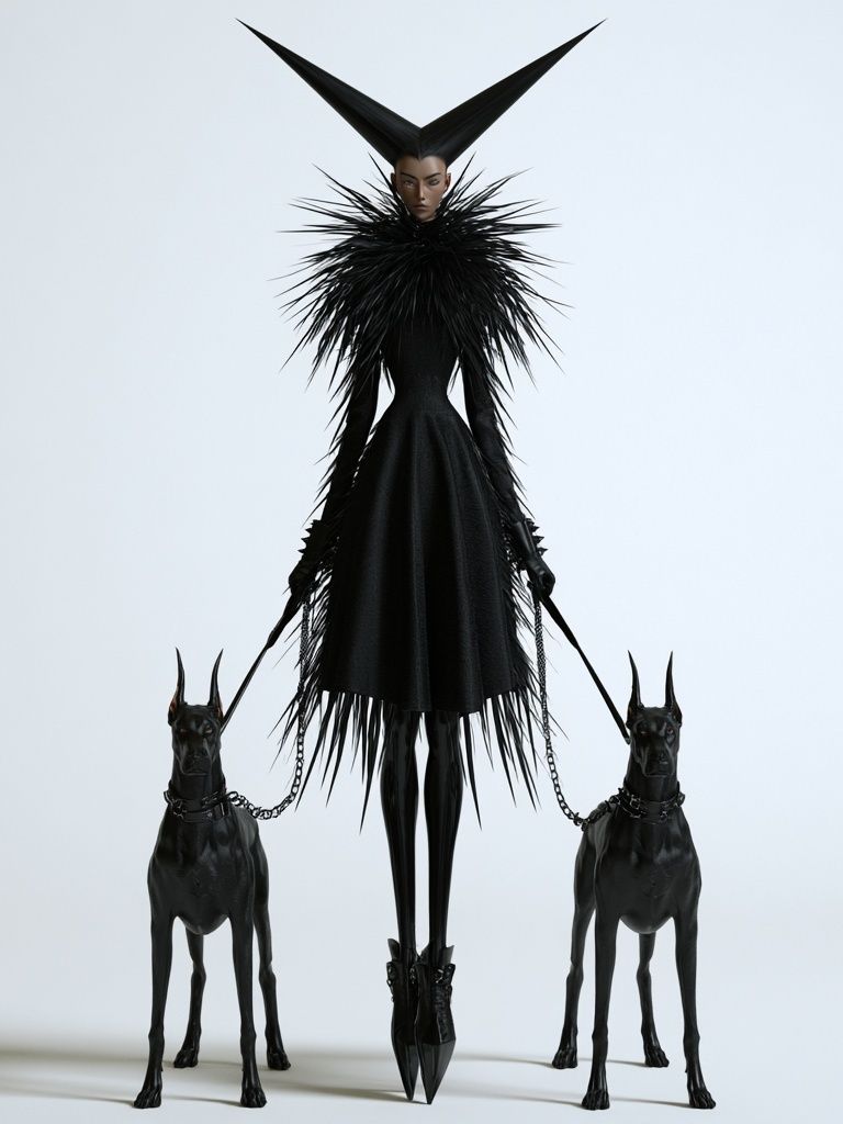 Dark Fashion Figure Poster. poster — fashion art