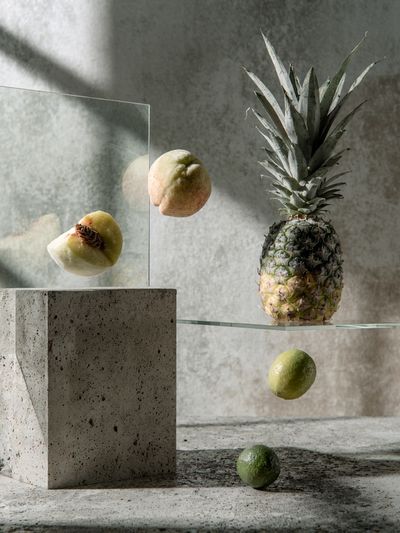 Floating Fruit Still Life Print.