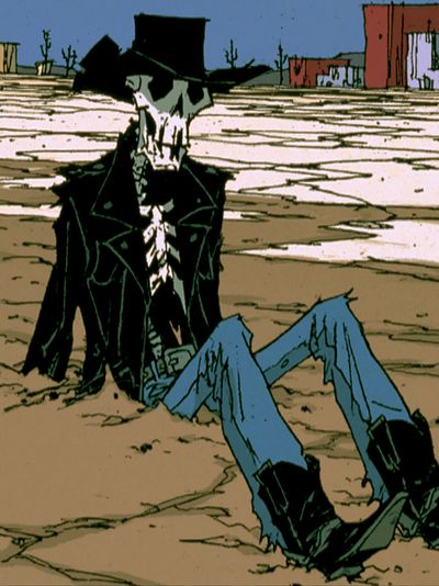 Surreal Cowboy Desert Print.