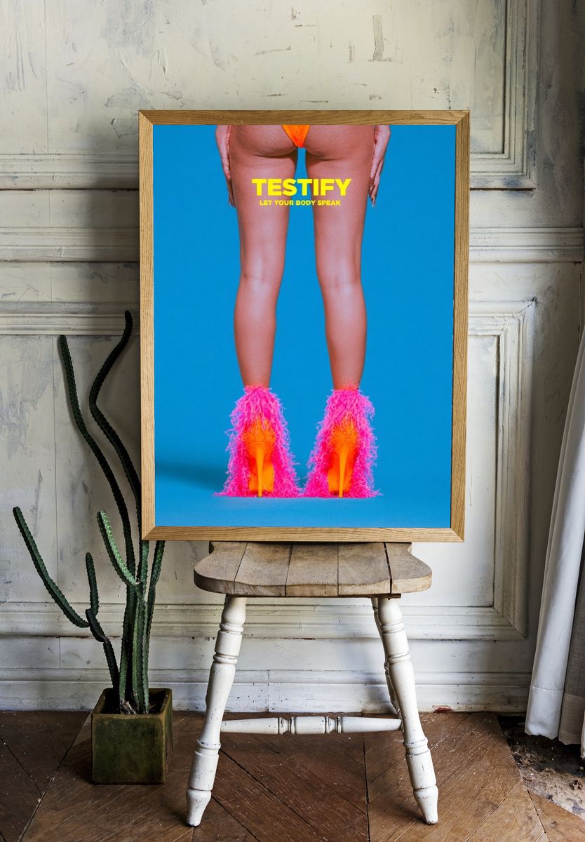 Pop Art Fashion Legs Poster. room preview