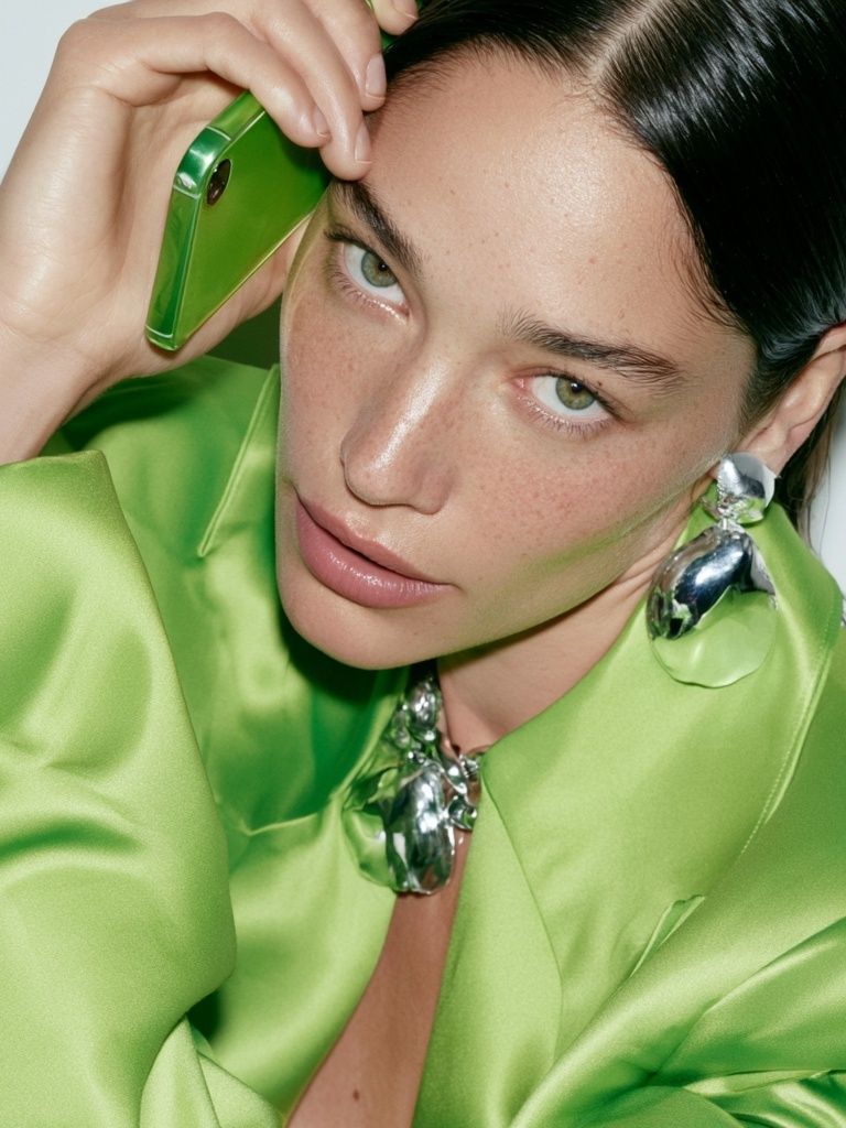 Green Fashion Portrait Poster. poster — fashion art