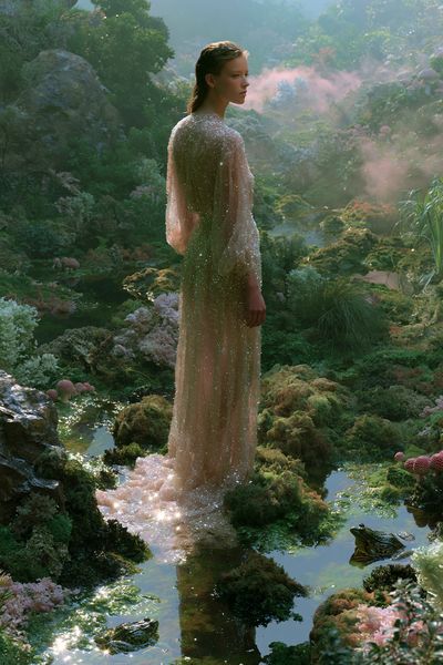 Enchanted Garden Figure Print.