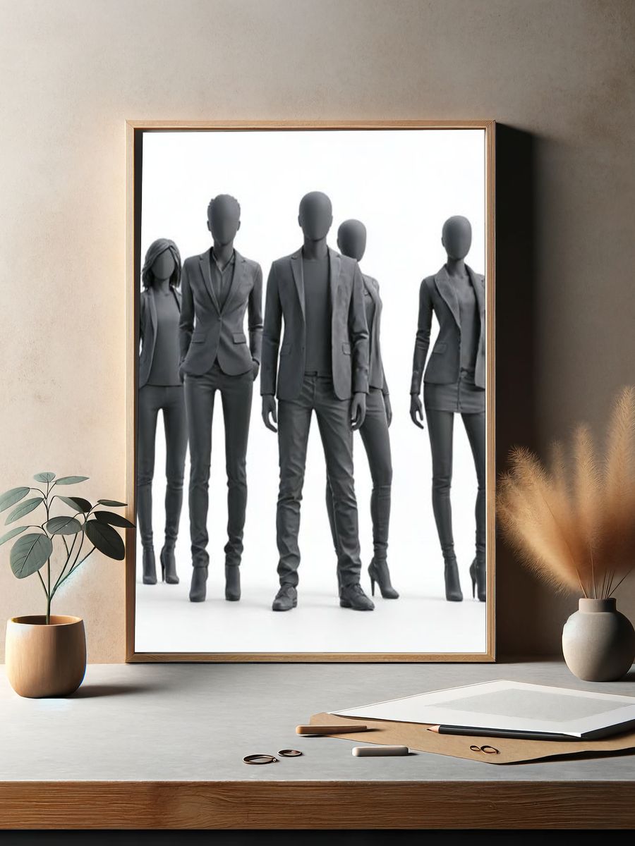 Fashion Mannequins Photography Poster. — room view 2