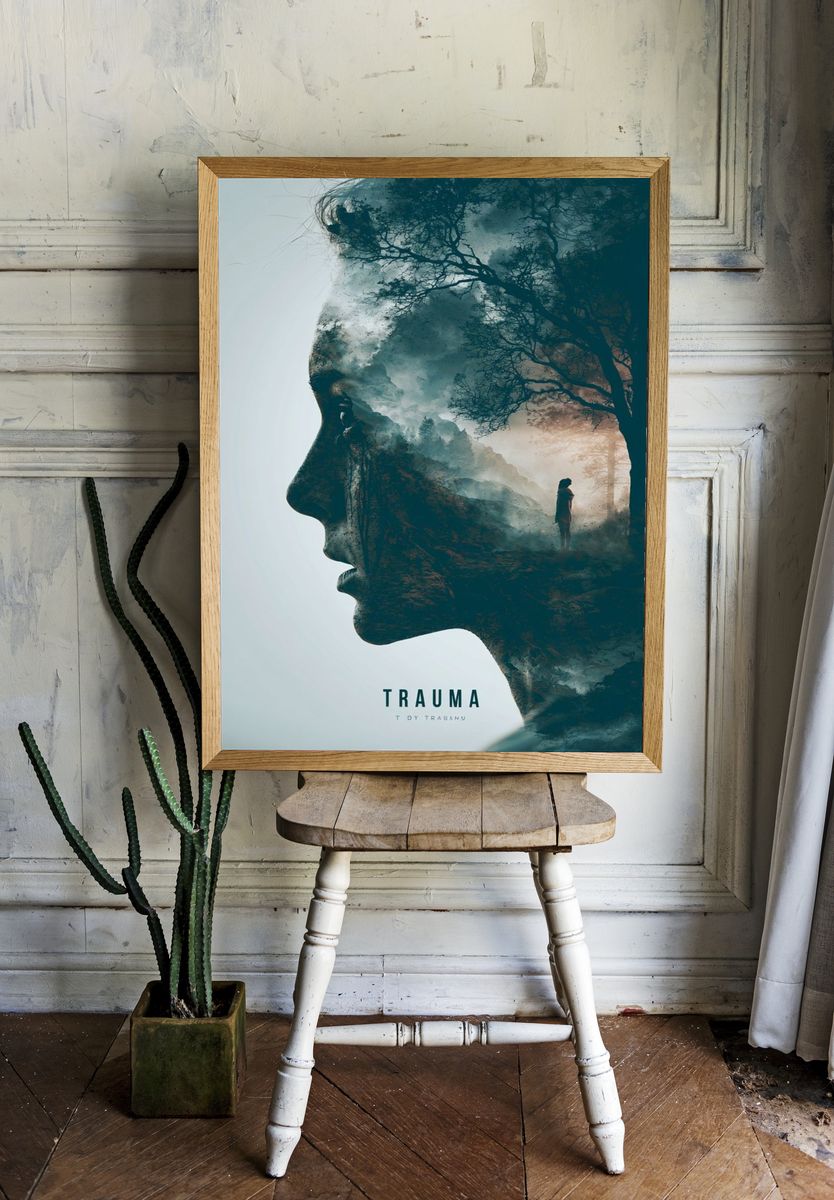 Trauma Surrealism Poster. room preview