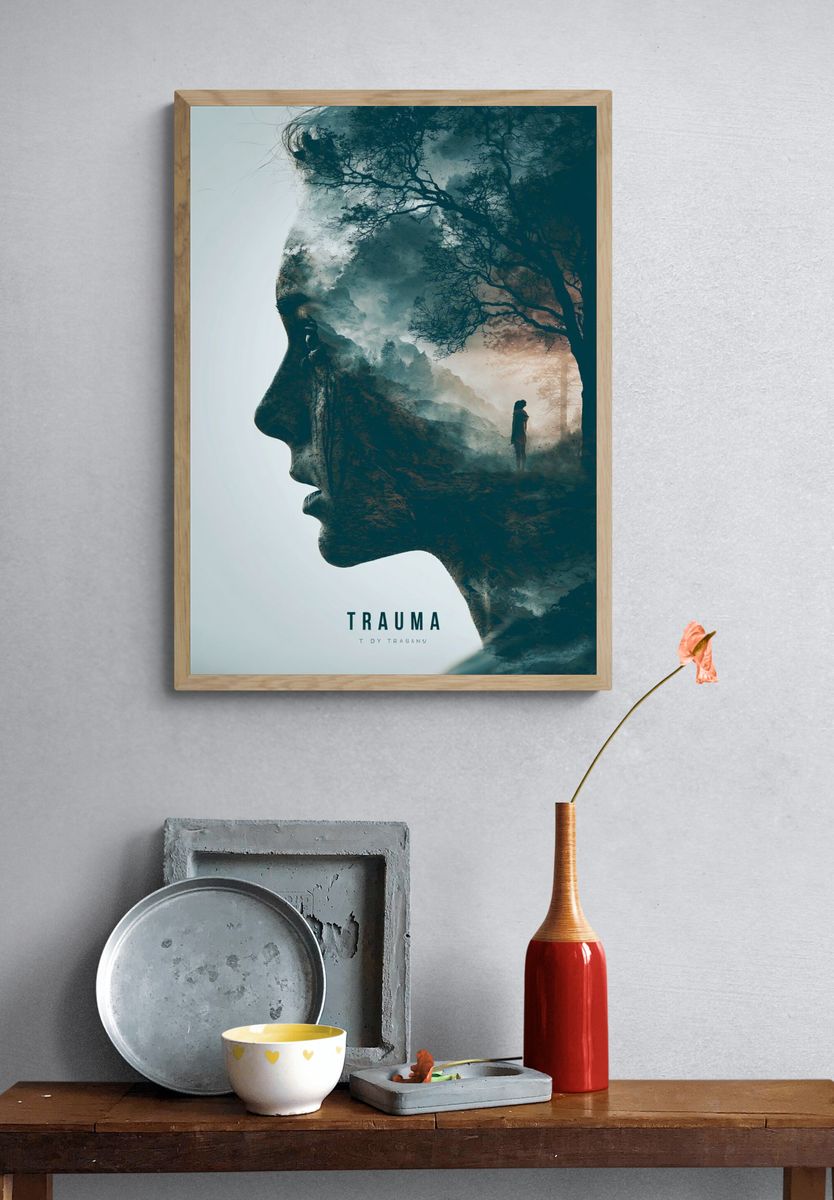 Trauma Surrealism Poster. — room view 3