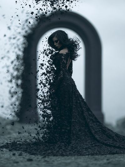 Dark Surreal Woman Print. poster