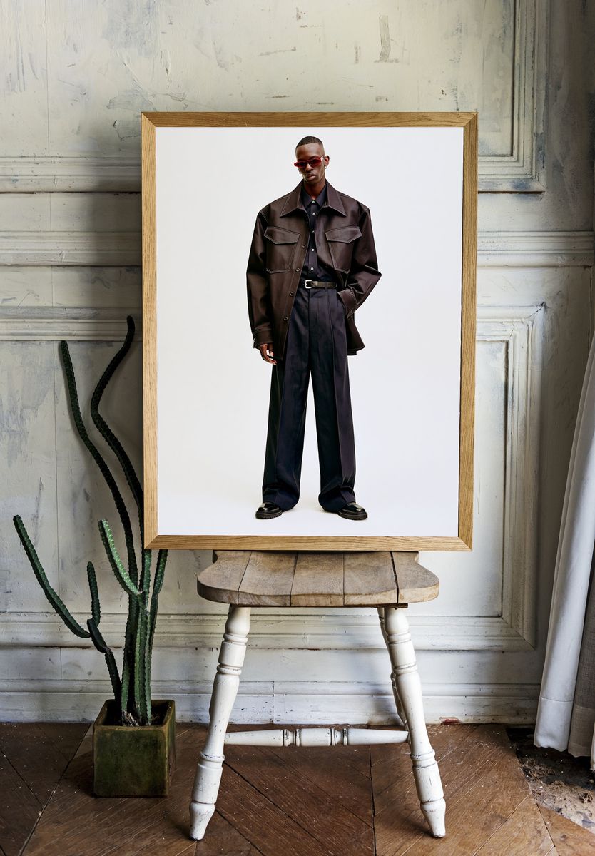 Editorial Fashion Portrait Poster. — room view 1