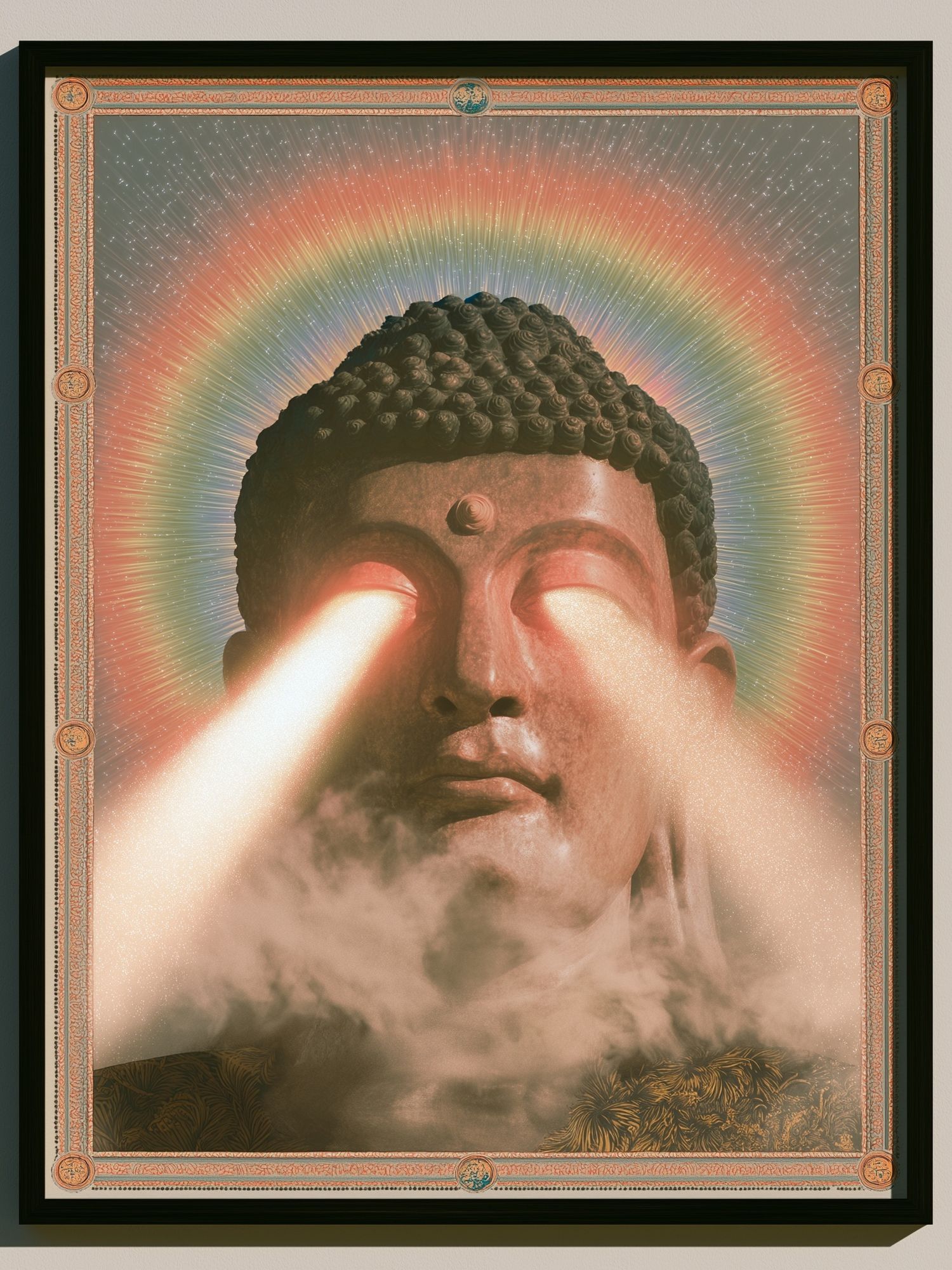 Cosmic Buddha Vision Print. poster detail
