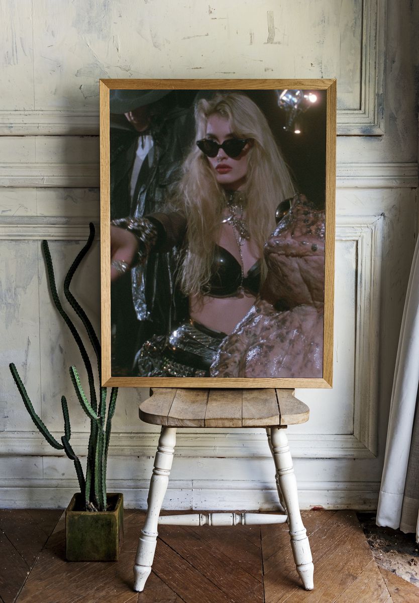 Glamour and Frog Portrait Print. room preview