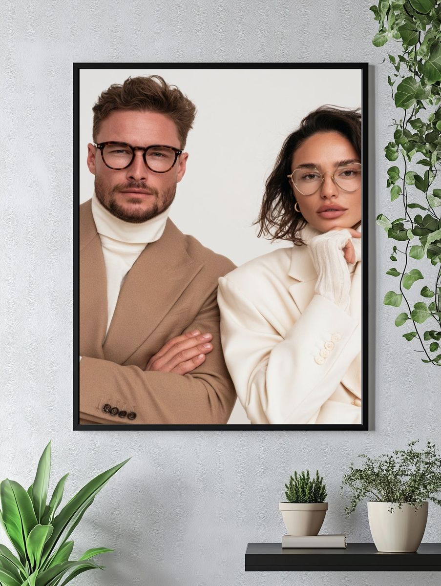 Elegant Fashion Portrait Poster. — room view 4