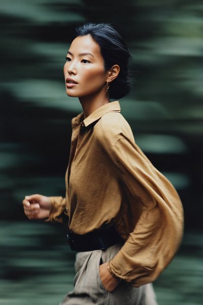 Running Portrait Fashion Poster.