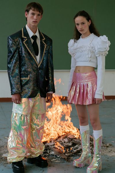 Avant-Garde Fashion Portrait Poster.