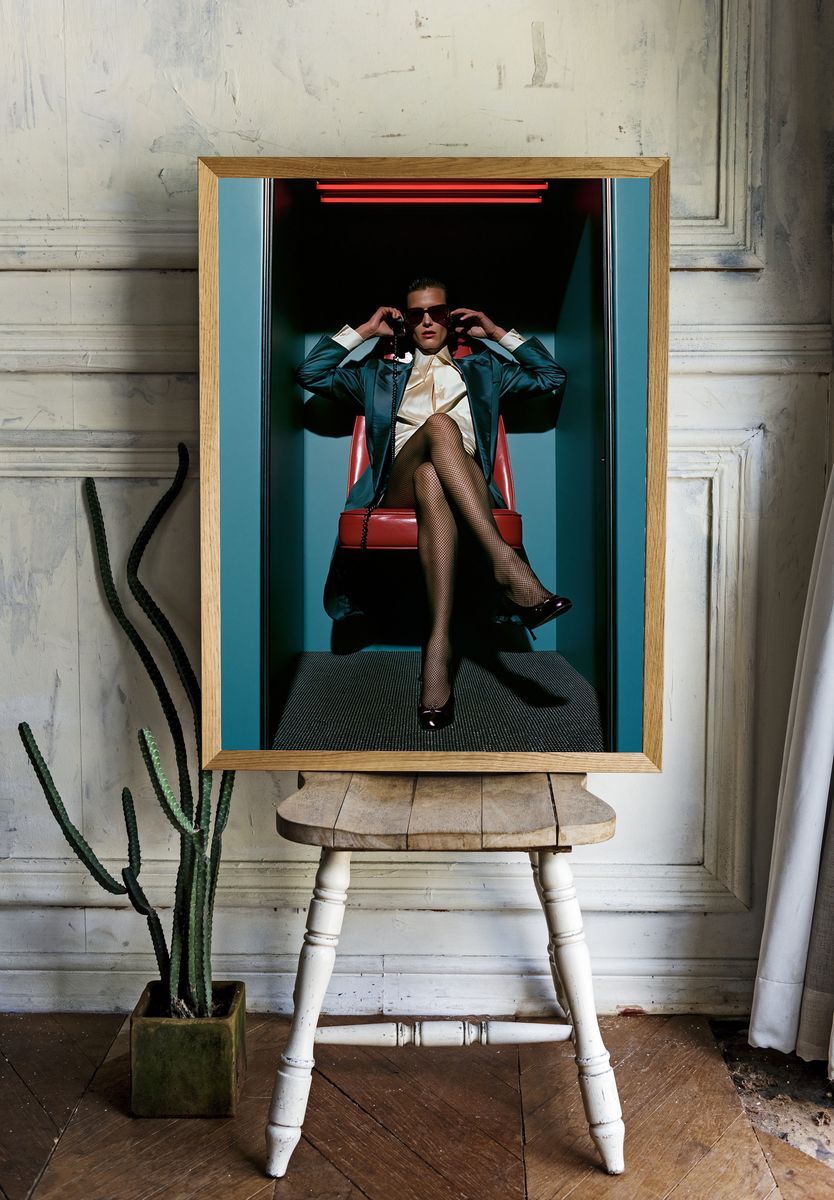 Retro Fashion Portrait Poster. room preview