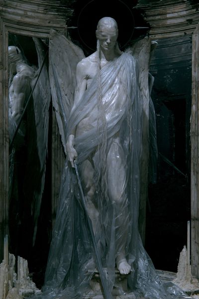 Blindfolded Angel Surrealism Print.