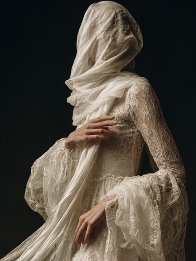 Veiled Figure Fashion Poster.