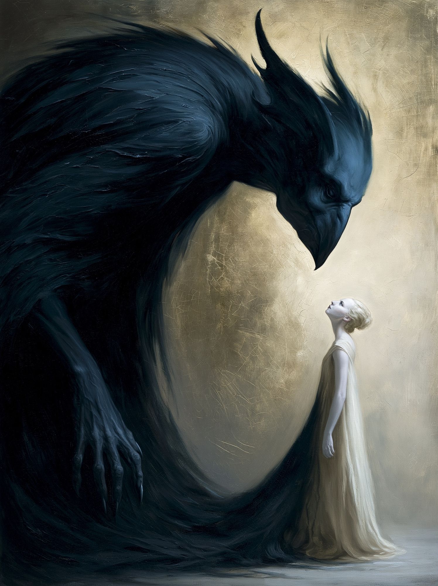 Dark Guardian Surrealism Print. poster detail