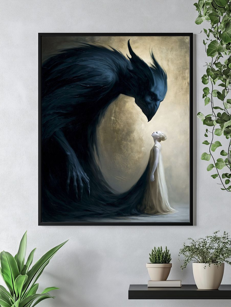 Dark Guardian Surrealism Print. — room view 4