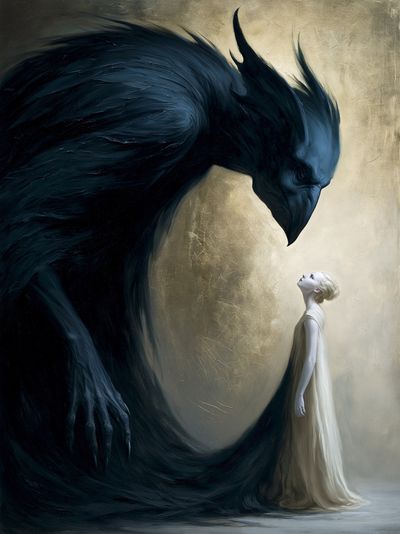 Dark Guardian Surrealism Print.