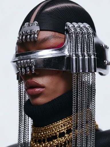Futuristic Fashion Portrait Poster. poster — fashion art