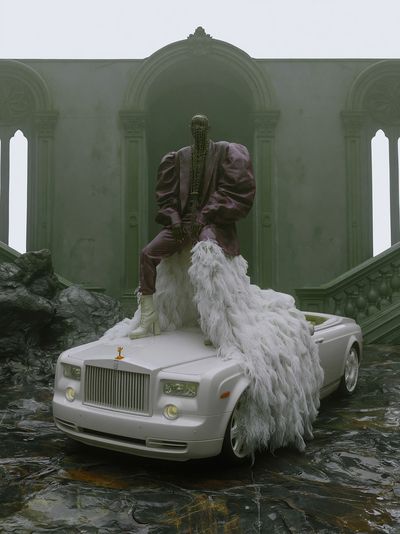 Surreal Luxury Car Portrait Poster.
