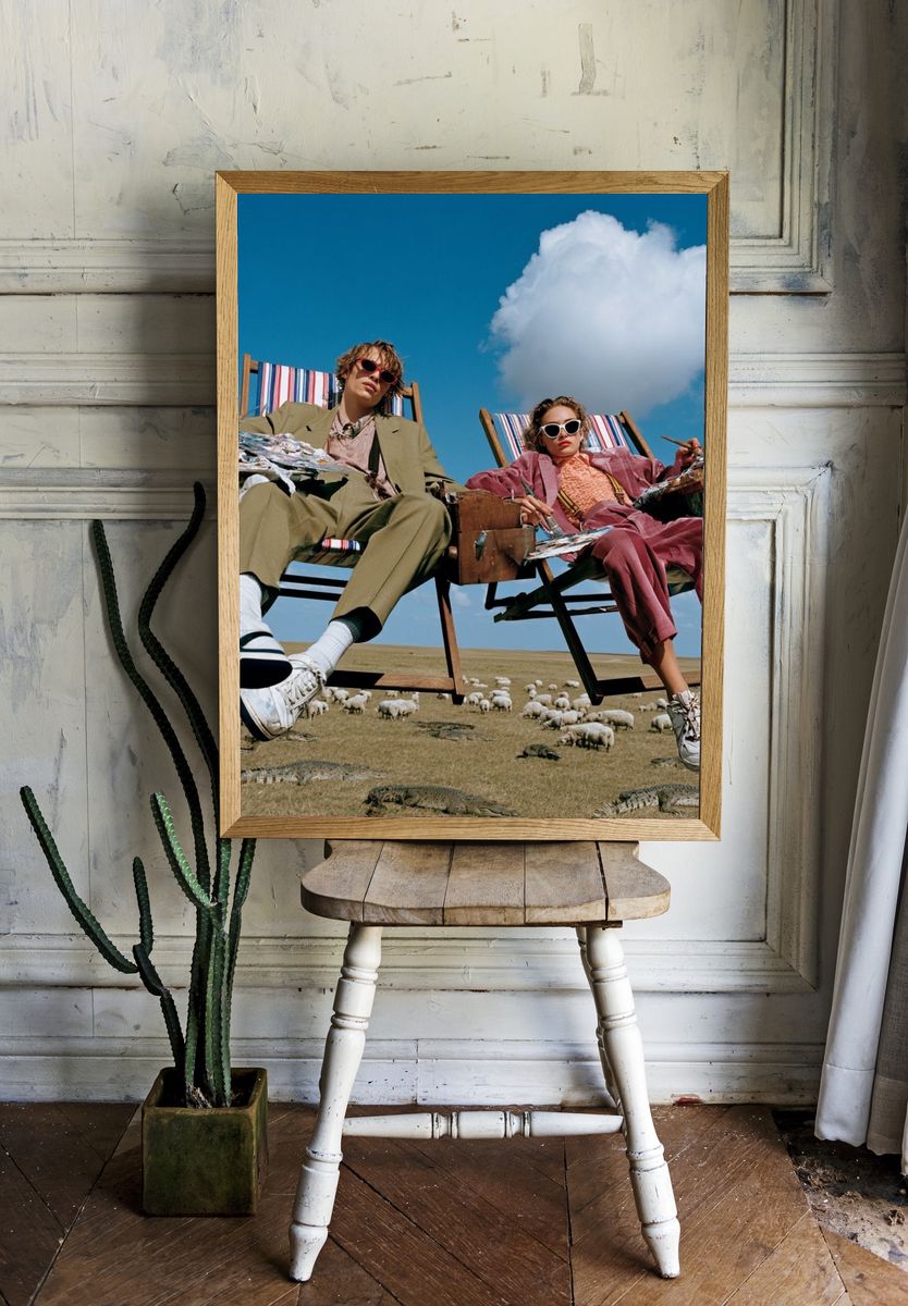 Surreal Fashion Picnic Poster. room preview