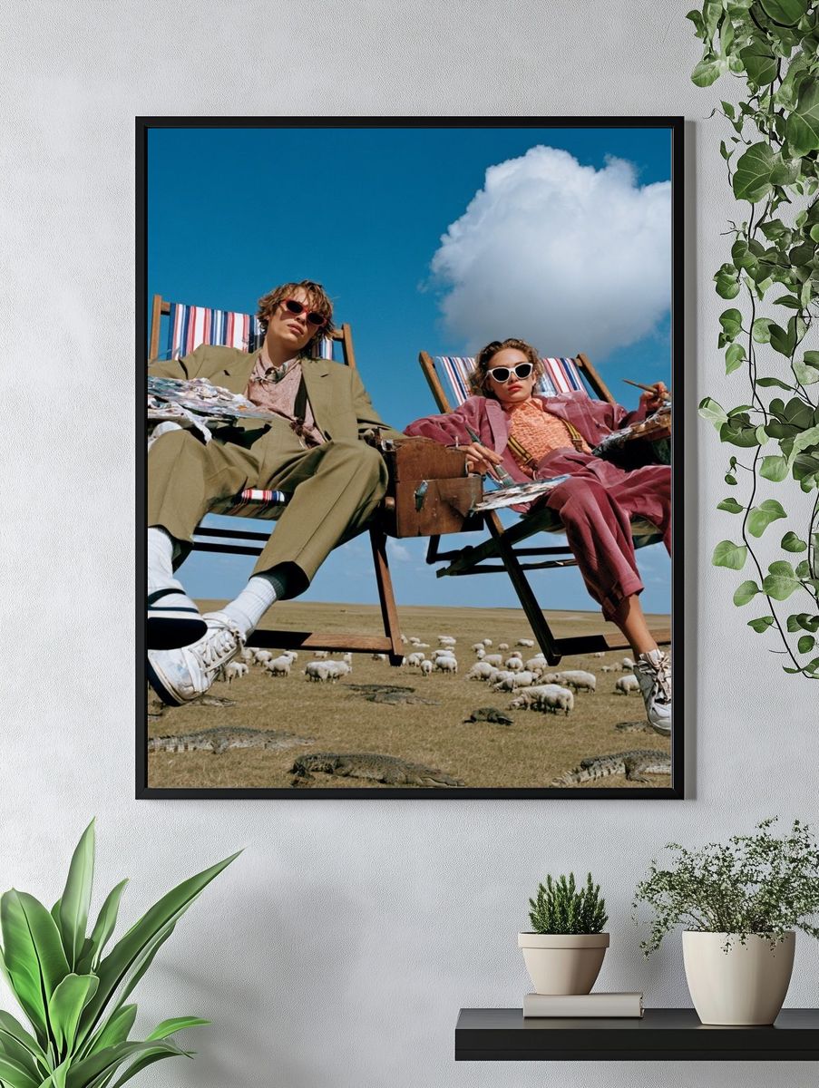 Surreal Fashion Picnic Poster. — room view 4