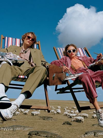 Surreal Fashion Picnic Poster.