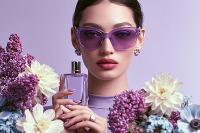 Purple Beauty Portrait Print.