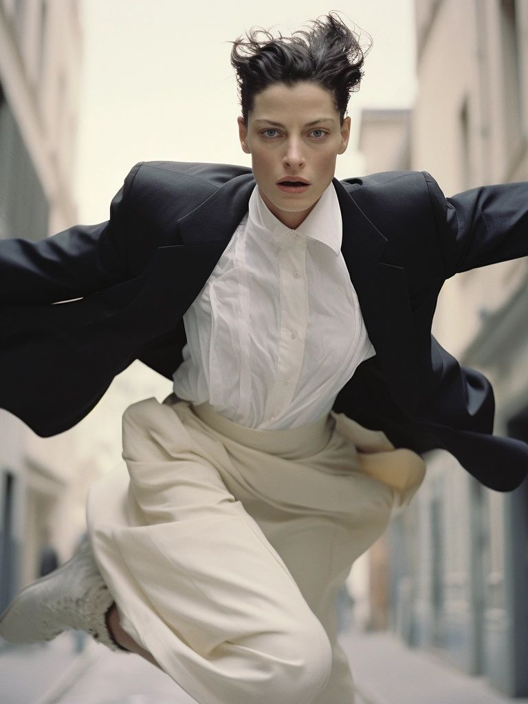 Fashion Street Leap Photography Poster. poster detail