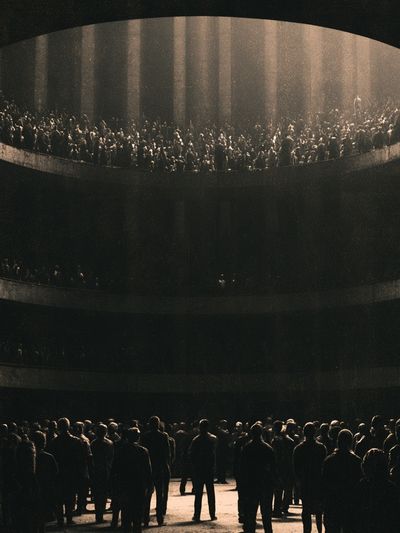 Crowded Atrium — Surreal Print.
