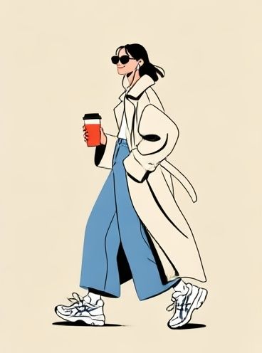 Fashion Walk Illustration Poster. poster detail
