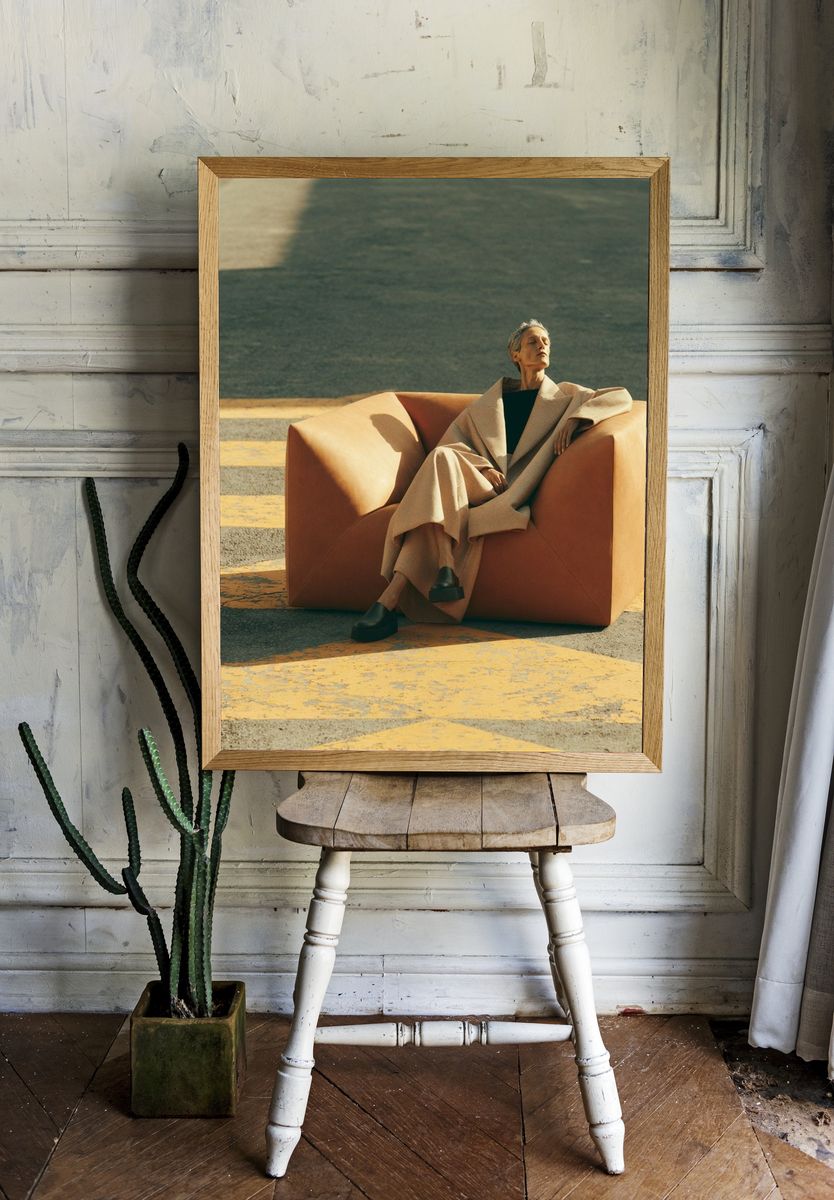Editorial Street Portrait Poster. room preview