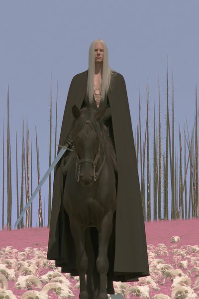 Dark Rider Surrealism Poster.
