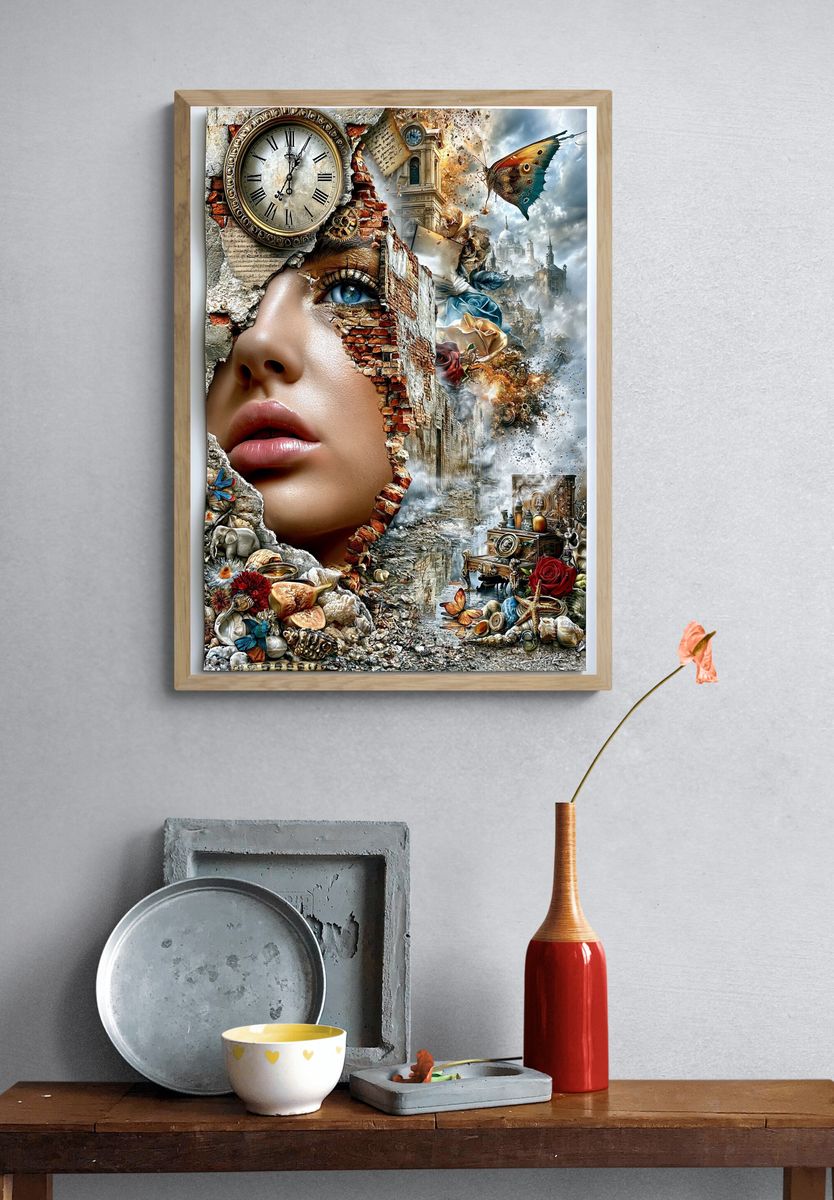 Surreal Time and Memory Poster. — room view 3
