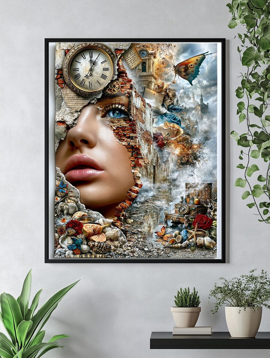 Surreal Time and Memory Poster. — room view 4