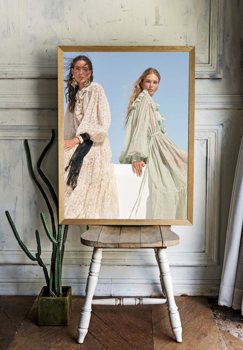 Fashion Editorial Portrait Poster. room preview