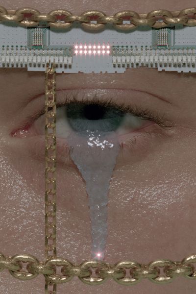 Cyber Eye Surrealism Poster.