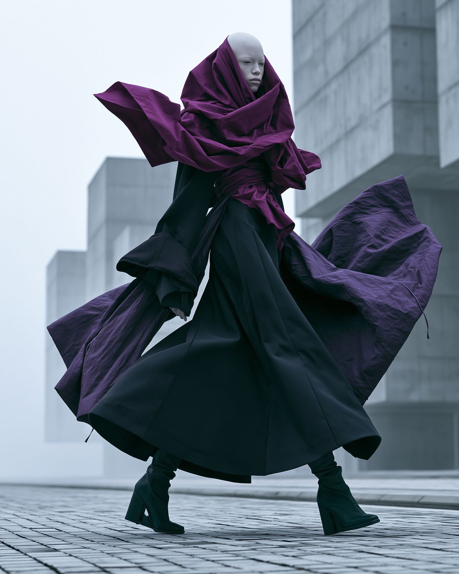 Avant-Garde Fashion Figure Poster. poster detail