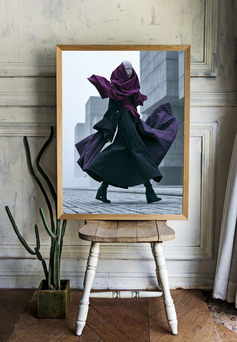 Avant-Garde Fashion Figure Poster. — room view 1