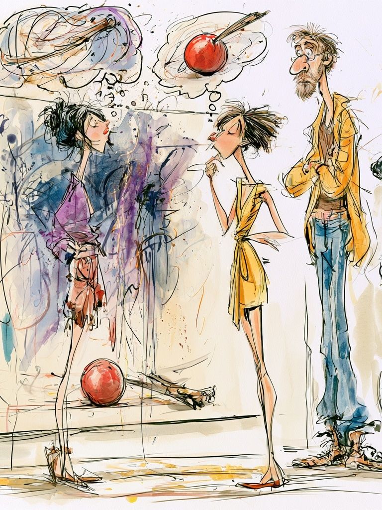 Fashion Sketch Conversation Poster. poster — fashion art