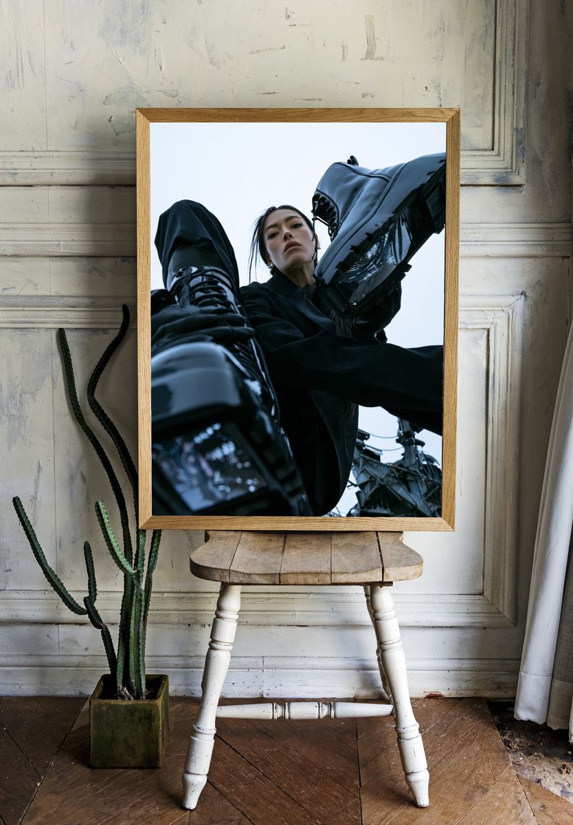 Avant-Garde Fashion Portrait Poster. — room view 1
