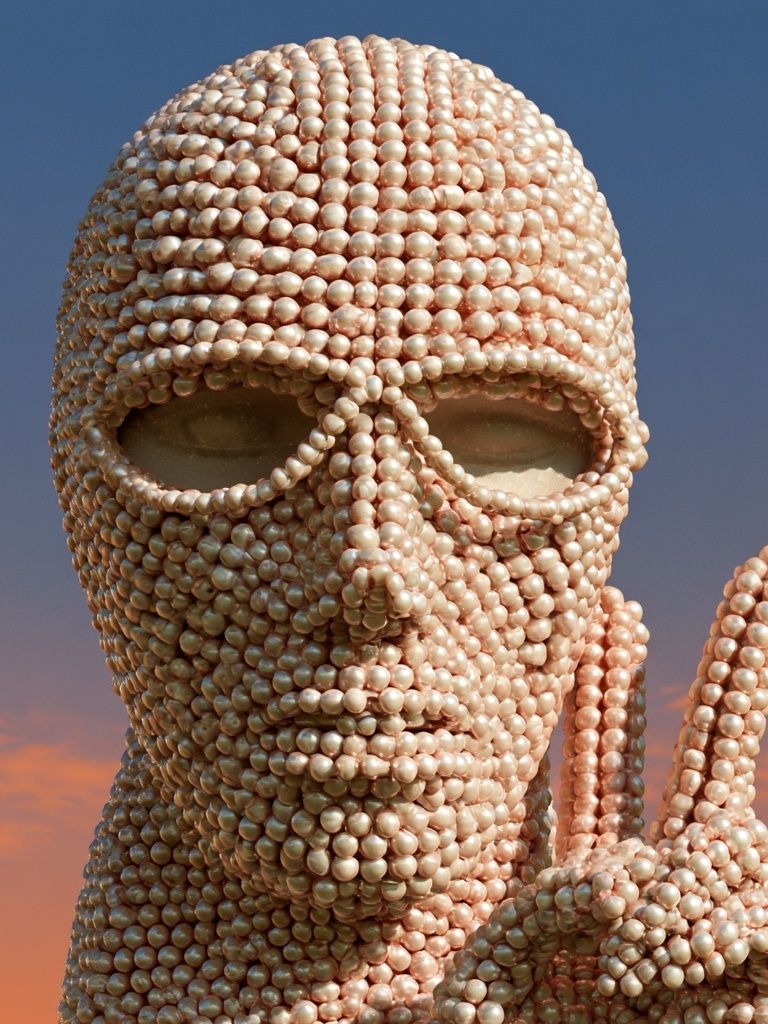 Pearl Mask Surrealism Poster. poster — fine-art art