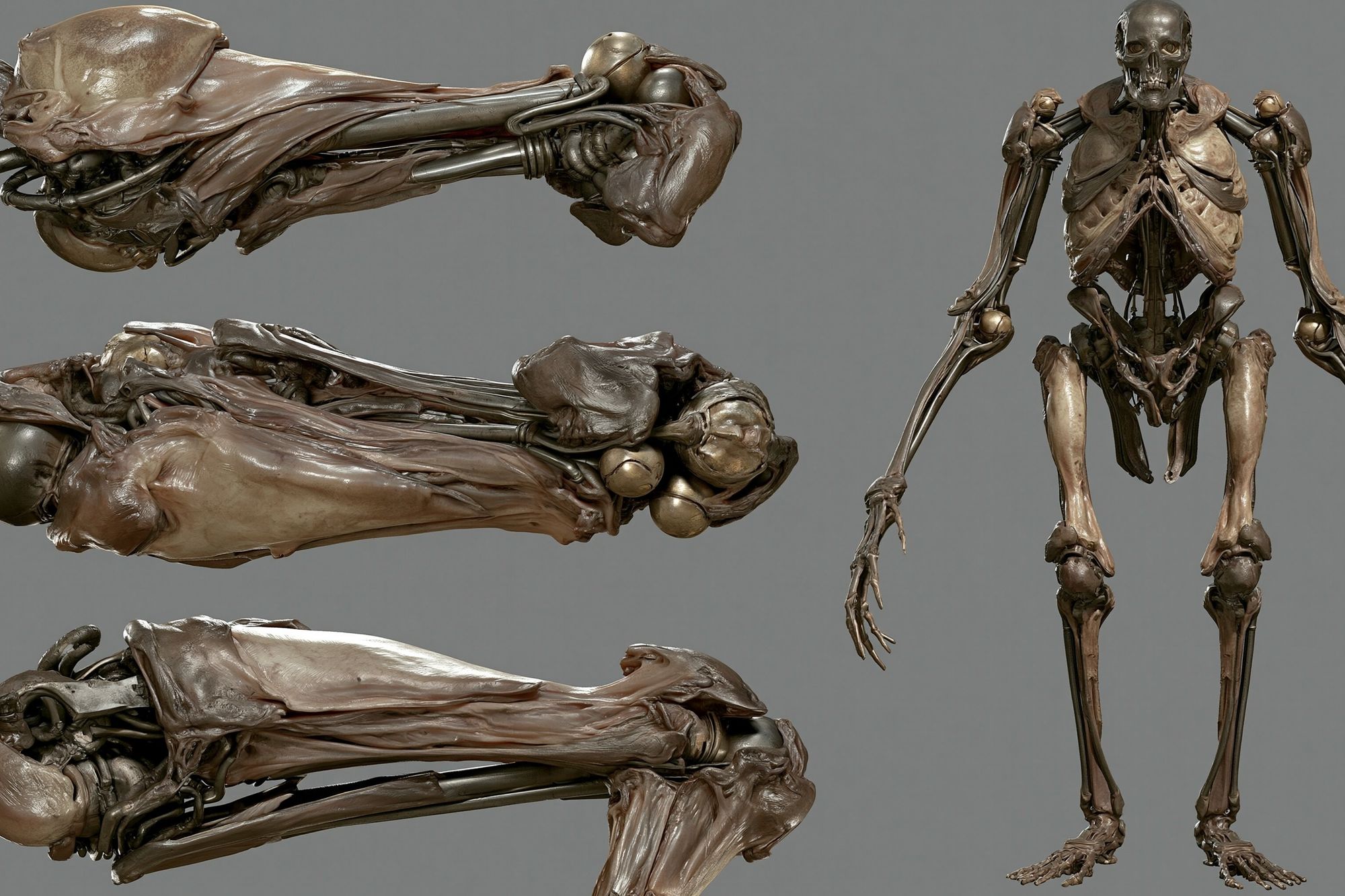 Anatomical Skeleton Study Print. poster — fine-art art