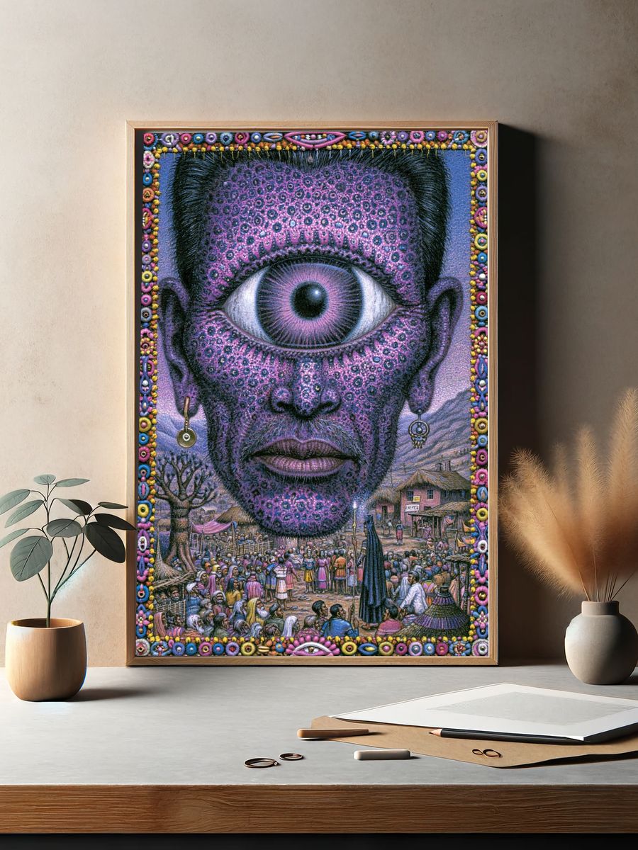 Third Eye Vision Illustration Poster. — room view 2