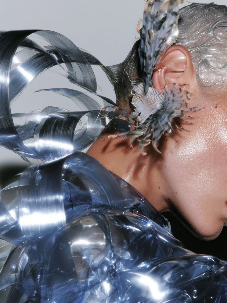Futuristic Fashion Portrait Poster. poster — fashion art