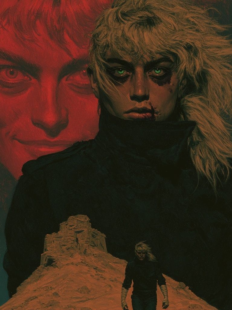 Surreal Desert Portrait Print. poster detail
