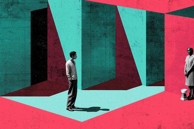 Surreal Geometric Figures Poster.