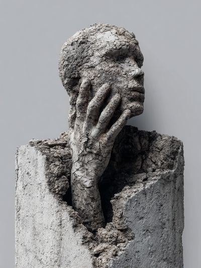 Concrete Figure Surrealism Print. poster print